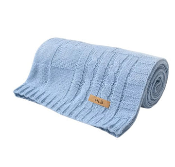 Knit baby pram blankets ASSORTED COLOURS